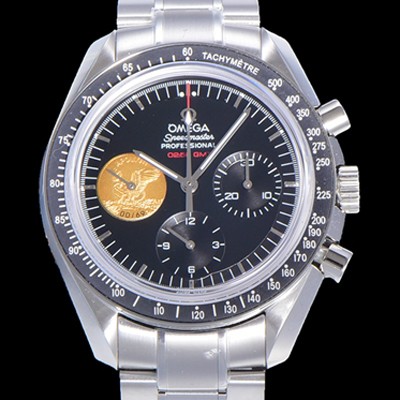 홍콩명품 [오메가] 남성용 스피드마스터 크로노그래프 아폴로 15 40주년기념 수동형 42미리 메탈줄 블랙다이얼 OMG79577  