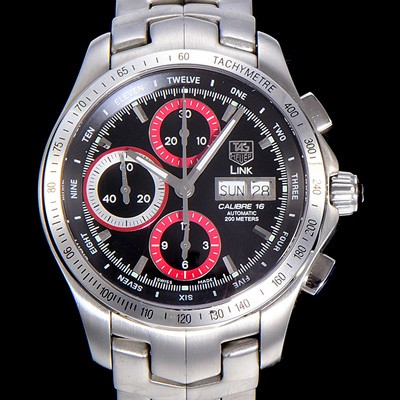 홍콩명품 [태그호이어] 남성용 링크 시리즈 칼리버 16 크로노그래프 블랙 다이얼 오토매틱 무브먼트 TAG73934  