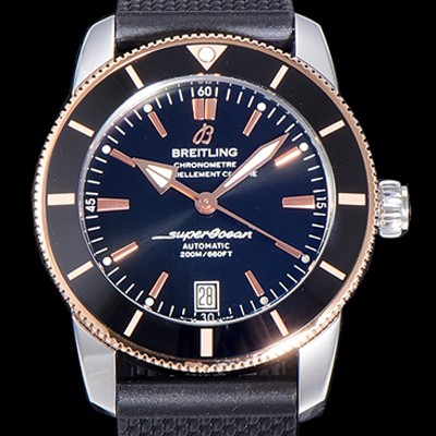 홍콩명품 [브라이틀링] 남성용 슈퍼오션 해리티지 II 오토매틱 ETA2824-2 타입 42미리 세라믹베젤 러버/우레탄줄 블랙다이얼 BRE75483  