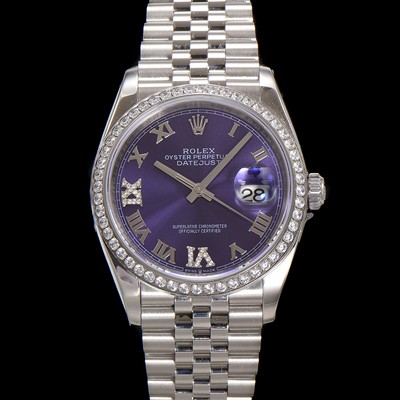홍콩명품 [로렉스] 남성용 데이저스트 m126284 로마인덱스 36mm 보석/큐빅 오토매틱 Cal.3235 무브먼트 퍼플 다이얼 rol5359  