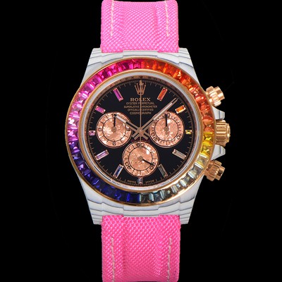 홍콩명품 [로렉스] 남성용 데이토나 포지드카본 커스텀 40미리 크로노그래프 오토매틱 Cal.4130 무브먼트 블랙 다이얼 ROL79661  