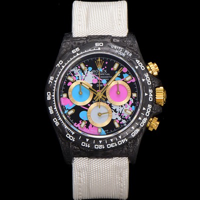 홍콩명품 [로렉스] 남성용 데이토나 DIW 포지드카본 커스텀 40미리 크로노그래프 오토매틱 Cal.4130 무브먼트 블랙 다이얼 ROL79468  