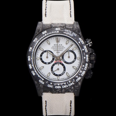 홍콩명품 [로렉스] 남성용 데이토나 DIW 포지드카본 커스텀 40미리 크로노그래프 오토매틱 Cal.4130 무브먼트 화이트 다이얼 ROL79459  