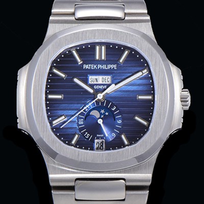홍콩명품 [파텍필립] 남성용 노틸러스 5726/1A-014 오토매틱 Cal.324 타입 40미리 문페이즈 블루다이얼 PAT75154  