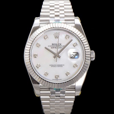 홍콩명품 [로렉스] 남성용 데이저스트II m126334 41mm 오토매틱 Cal.3235 무브먼트 화이트/자개 다이얼 rol5355  