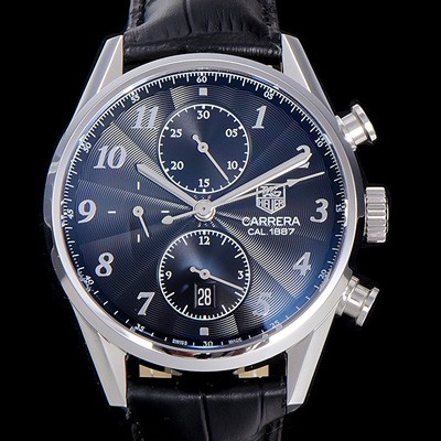 홍콩명품 [태그호이어] 남성용 까레라 1887 오토매틱 크로노 그래프 블랙 다이얼 TAG73859  