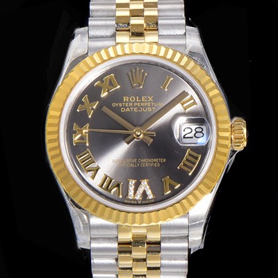 홍콩명품 [로렉스] 여성용 2021신상 데이져스트 오토매틱 ETA-2688 31mm 18K옐루골드 메탈줄 그레이 다이얼 rol86790  