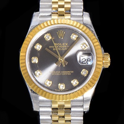 홍콩명품 [로렉스] 여성용 2021신상 데이져스트 오토매틱 ETA-2688 31mm 18K옐루골드 메탈줄 그레이 다이얼 rol52860  