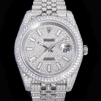 홍콩명품 [로렉스] 남성용 데이져스트 오토매틱 아시안 2824-2 타입  41mm 904L 다이아몬드 메탈줄 보석다이얼  rol95486  