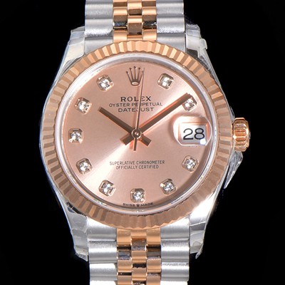 홍콩명품 [로렉스] 여성용 2021신상 데이져스트 오토매틱 ETA-2688 31mm 18K로즈골드 메탈줄 골드 다이얼 rol25671  