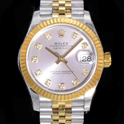 홍콩명품 [로렉스] 여성용 2021신상 데이져스트 오토매틱 ETA-2688 31mm 18K옐루골드 메탈줄 실버 다이얼 rol29175  