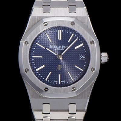 홍콩명품 [오데마피게] 로얄오크 점보 엑트라-씬 오토매틱 Cal.2121 타입 39mm 남성용 메탈줄 블랙다이얼 aud78615  