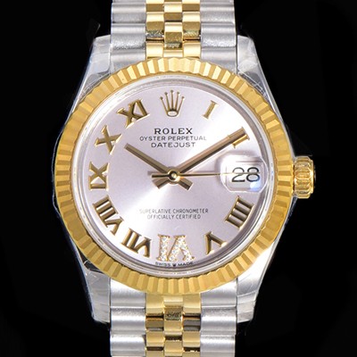 홍콩명품 [로렉스] 여성용 2021신상 데이져스트 오토매틱 ETA-2688 31mm 18K옐루골드 메탈줄 실버 다이얼 rol31507  