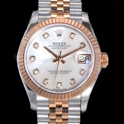 홍콩명품 [로렉스] 여성용 2021신상 데이져스트 오토매틱 ETA-2688 31mm 18K로즈골드 메탈줄 화이트 자게 다이얼 rol94261  