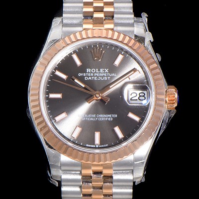 홍콩명품 [로렉스] 여성용 2021신상 데이져스트 오토매틱 ETA2824-2688 31mm 18K로즈골드 메탈줄 그레이 다이얼 rol17598  