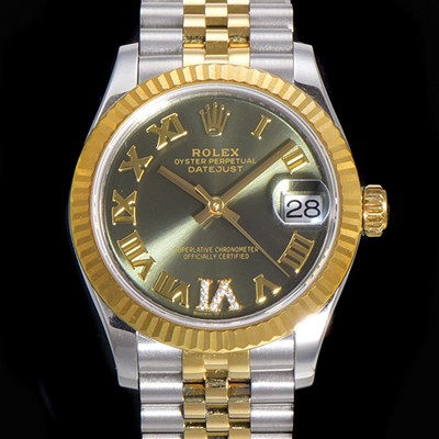 홍콩명품 [로렉스] 여성용 2021신상 데이져스트 오토매틱 ETA-2688 31mm 18K옐루골드 메탈줄 그린 다이얼 rol93201  