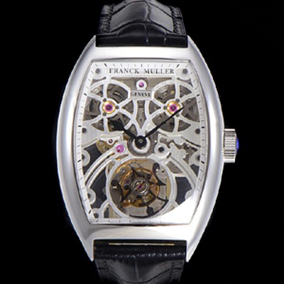 홍콩명품 [프랭크뮬러] 남성용 그랜드 컴플리케이션 8889 TG SQT BR 수동기계식 투어빌론 55mm 가죽시계 스켈래톤 다이얼 fra38402  