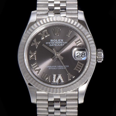 홍콩명품 [로렉스] 여성용 2021신상 데이져스트 오토매틱 ETA-2688 31mm 메탈줄 그레이 다이얼 rol87439  