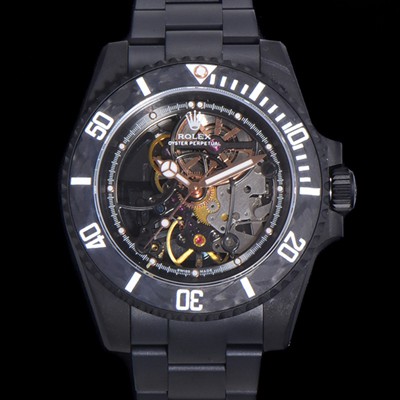 홍콩명품 [로렉스] 남성용 서브마리너 PVD코팅 스켈래톤 오토매틱 Cal.3130 40mm PVD줄 블랙다이얼 rol27804  