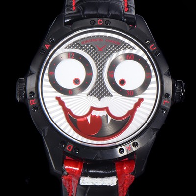 홍콩명품 [콘스탄틴 차이킨] 남성용 조커 오토매틱 NH35타입 42mm 가죽줄 블랙 다이얼 kon85291  