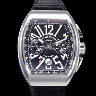 홍콩명품 [프랭크뮬러] 남성용 뉴 사라토거 오토매틱 크로노그래프 A7750-2타입 44mm 가죽줄 블랙다이얼 fra69152  