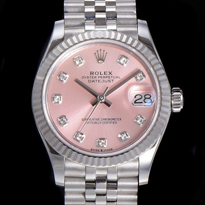 홍콩명품 [로렉스] 여성용 2021신상 데이져스트 오토매틱 ETA-2688 31mm 메탈줄 핑크 다이얼 rol51670  