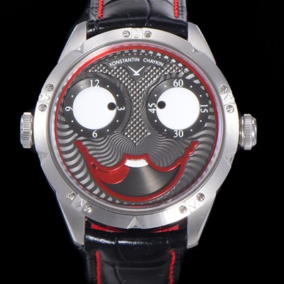 홍콩명품 [콘스탄틴 차이킨] 남성용 조커 오토매틱 NH35타입 42mm 가죽줄 그레이 다이얼 kon49051  