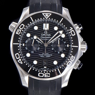 홍콩명품 [오메가] 남성용 씨마스터 디버 300M 코엑시얼 크로노그래프 P. 9900타입 44mm 메탈줄 블랙다이얼   omg09723  