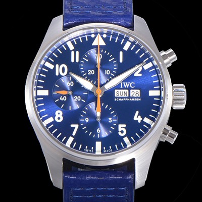 홍콩명품 [아이더블유씨] 남성용 파일럿 IW377729 샤프하우젠 크로노그래프 캡틴 블루 다이얼 7750 오토매틱 무브먼트 IWC77963  