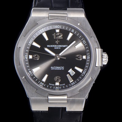 홍콩명품 [바쉐런 콘스탄틴] 남성용 오버시즈 오토매틱 9015타입 42mm 가죽줄 블랙다이얼 vac89162  