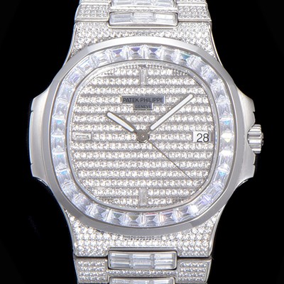 홍콩명품 [파텍필립] 남성용 노틸러스 5719/10G-010 보석/큐빅 셋팅 오토매틱 Cal.324 S C 타입 40미리 메탈 보석다이얼 PAT74089  