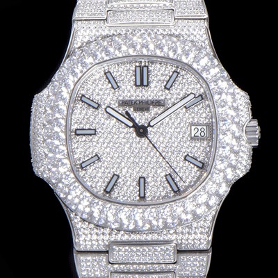 홍콩명품 [파텍필립] 남성용 노틸러스 7021/1G-001 보석/큐빅 셋팅 오토매틱 Cal.324 S C 타입 40미리 메탈 보석다이얼 PAT72547  