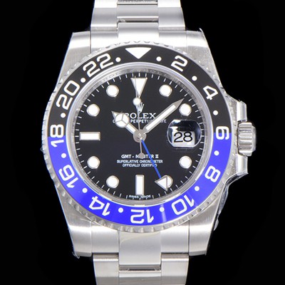 홍콩명품 [로렉스] 남성용 904L 스틸!! 2022신형 지엠티 마스터II  116710BLNR-78200 듀얼 타임  24시간 회전 베젤 신형 Cal. 3186 오토매틱 무브먼트 블랙 다이얼 브레이슬릿 ROL03318  