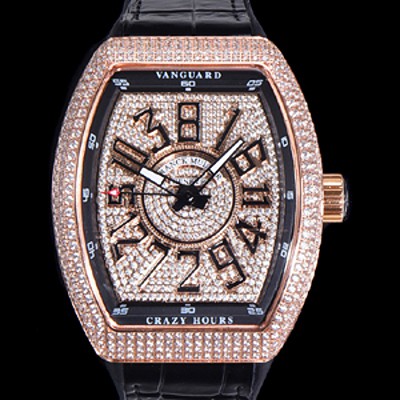 홍콩명품 [프랭크뮬러] 남성용 뱅가드 오토매틱 CZ02 타입 44미리 18K로즈골드 보석/큐빅 케이스 가죽줄 보석다이얼 fra83042  