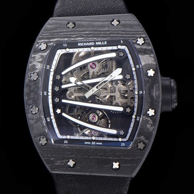 홍콩명품 [리차드밀레] 남성용 리차드밀 RM59-01 요한블랙 투어빌론 카본재질 51mm 스켈레톤 다이얼 오토매틱 무브먼트 RIC01430  