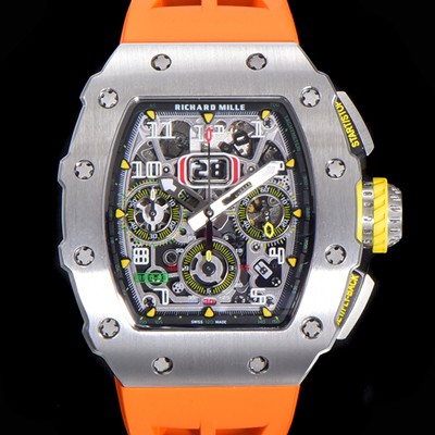 홍콩명품 [리차드밀레] 남성용 최고급형 RM11-03 플라이백 크로노그래프 50미리 스켈레톤 다이얼 오토매틱 무브먼트 RIC09641  
