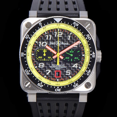 홍콩명품 [벨엔로스] 남성용 BR-03 인스트루먼트 PVD블랙코팅 오토매틱 9015무브먼트 42미리 러버우테탄줄 화이트다이얼 BEL75154  