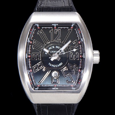 홍콩명품 [프랭크뮬러] 남성용 V 45 SC DT 뱅가드 2824 므브먼트 오토매틱 44미리 러버밴드 블랙다이얼 FRA71134  