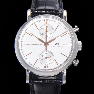 홍콩명품 [아이더블유씨] 남성용 포르토피노 IW391406 화이트 다이얼 39미리 악어가죽 7750 오토매틱 무브먼트 IWC76293  