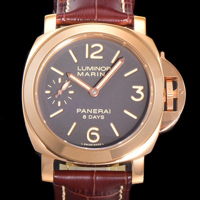 홍콩명품 [파네라이] 남성용 루미노르 PAM00511 마리나 로즈골드 8 Days 브라운다이얼 44mm 수동형 무브먼트 PAN03362  