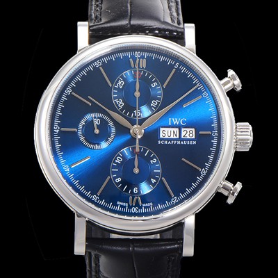 홍콩명품 [아이더블유씨] 남성용 포르토피노 IW391019 오토매틱 무브먼트 42미리 블루 다이얼 IWC71014  