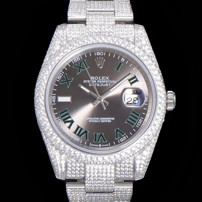 홍콩명품 [로렉스]남성용 데이져스트 126334 오토매틱 41mm 다이아몬드 그레이다이얼 ROL36311  