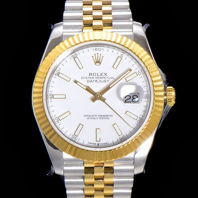 홍콩명품 [로렉스] 남성용 904L스틸!! 2022신형 데이져스트 41mm II 126333 !! 18K 옐로골드 화이트 다이얼 브레이슬릿 신형 Cal.3235 오토매틱 무브먼트 ROL09323  