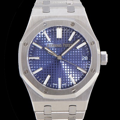 홍콩명품 [오데마피게] 남성용 로얄오크 15510 오토매틱 Cal.4302타입 메탈줄 블루다이얼  aud2153  