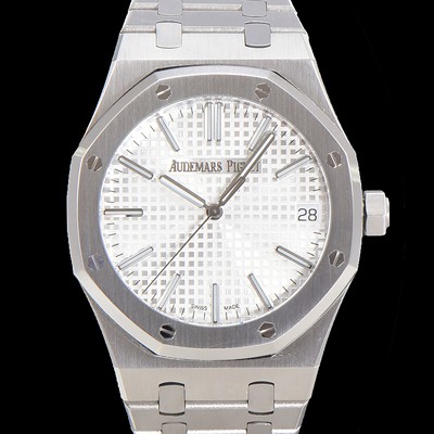 홍콩명품 [오데마피게] 남성용 로얄오크 15510 오토매틱 Cal.4302타입 메탈줄 화이트다이얼  aud5129  