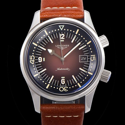 홍콩명품 [론진] 남성용 해리티지 오토매틱 Cal.L888.5 타입 42mm 가죽줄 래드다이얼  lon2915  