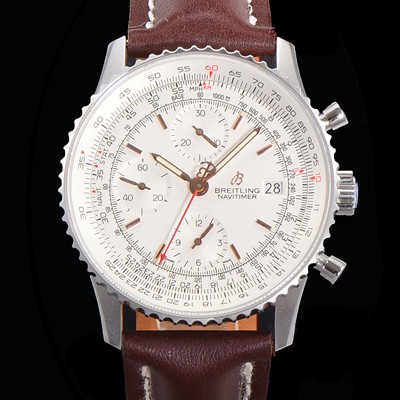 홍콩명품 [브라이틀링] 남성용 네비타이머 크로노그래프 ETA7750-2 타입 오토매틱 41mm 가죽줄 화이트다이얼 bre2121  