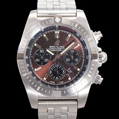 홍콩명품 [브라이틀링] 남성용 크로노맷 오토매틱 크로노그래프 ETA7750-2타입 44mm 매탈줄 브라운다이얼 bre5131  