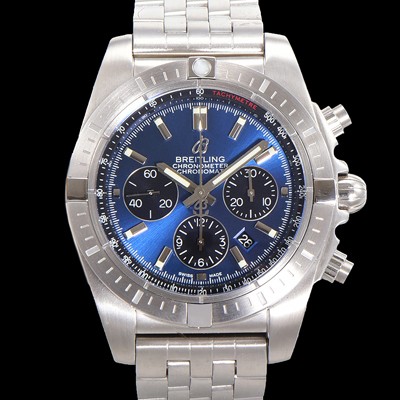 홍콩명품 [브라이틀링] 남성용 크로노맷 오토매틱 크로노그래프 ETA7750-2타입 44mm 매탈줄 블루다이얼 bre1192  