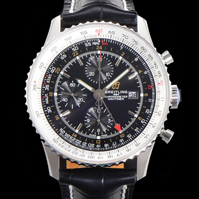 홍콩명품 [브라이틀링] 남성용 네비타이머 크로노그래프 ETA7750-2 타입 오토매틱 46mm 가죽줄 블랙다이얼 bre2919  